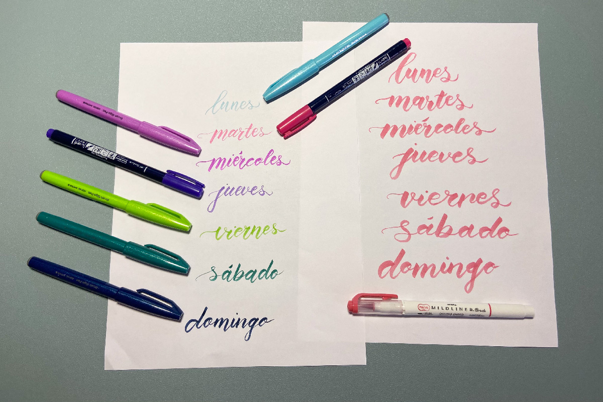 Lettering para adultos. Miércoles